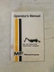 Vintage 1976 Massey Ferguson MF20 Tractor Backhoe Loader Operators Manual
