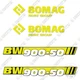 Fits Bomag BW 900 50 Decal Kit 