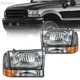 For Ford Excursion F250-F550 Headlights Assembly Kit Replacement HeadLamp Pair