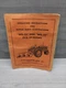 Allis-Chalmers WD-52 and WD-53 Pick-up Plows, Operating and Repair Instructions