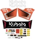 Fits KUBOTA SVL75-3 Decal Kit Skid Steer / safety decals /3M VINYL