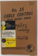 CAT Caterpillar 25 CABLE CONTROL Rear Double Drum Parts Catalog Book 9D501 - UP