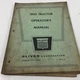Genuine 1962 Oliver 1800 Tractor Operators Manual S1-4-29