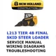 NEW HOLLAND L213 TIER 4B FINAL SKID STEER LOADER  MANUAL ENGINE SERVICE SHOP PDF