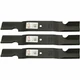 3 Lawn Mower Blades 52 Inch Fits Grasshopper 3452 6052 9852 Deck Bush Hog ES2052