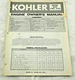 Kohler K241 K301 K321 Engine Owner's Manual OEM Pre-owned Free Shipping