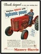 Massey Harris MH50 Hydramic Power Tractor Ad 9" x 12" Metal Sign