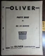 Oliver 84 Sickle Mower Parts Book Manual S5-9-H5-1 3/58