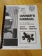 1978 Sears GT 18  Riding Mower 917.257111 917.257112 Owner Parts Manual