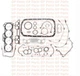 Yale 901305801, ENGINE OVERHAUL GASKET SET Forklift GLP040AD, GC050RD