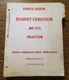 Massey Ferguson MF 175 Tractor Part Catalog Manual Book 1967 ORIGINAL Gas LP Dsl