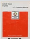 Detroit Diesel V-71 Engines Owners Operators Manual, 1974