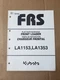 Kubota LA1153 LA1353 Front Loader Flat Rate Schedule Manual FRS