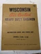 WISCONSIN AIR COOLED ENGINE INSTRUCTION BOOK PART LIST MODEL S-10D S-12D MM 304