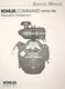 Kohler Command CH18-750 CH20 Horizontal Engine Owner & Service (2 Manual s) h.p