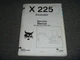 Bobcat X 225 Excavator Shop Service Repair Manual SS 508311001-508311999 xo