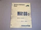 Komatsu WA180-3 Wheel Loaderr Operation Maintenance Manual , s/n A80001 - up