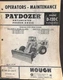 Hough Payloader D-120C Operator Maintenance Manual September 1964