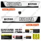 Fits Kubota B1700 Decal Kit Tractor Decals  - 7 YEAR OUTDOOR 3M VINYL!