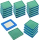 HQRP Lot 20x Air Filters for Briggs & Stratton with 6.5, 7.75, 7 HP Mower Engine