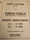 New Idea 512 & 514 Mower Conditioner Parts Catalog Manual Book ORIGINAL! 2/85