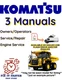 KOMATSU HD605-7E0 OPERATORS SERVICE ENGINE REPAIR OWNERS SHOP MANUAL PDF USB