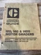 CAT 12G 14G 140G Motor Grader Maintenance Lubrication Manual book Shop Guide OEM