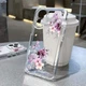 ShockProof Clear Silicone Flower Case For iPhone 17 16 15 Pro Max 14 13 12 Cover