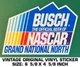 BUSCH GRAND NATIONAL NORTH - NASCAR - VINTAGE ORIGINAL  DECAL STICKER
