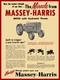 1956 Massey Harris MH-50 Tractor Metal Sign: LARGE SIZE 12 X 16 - Free Shipping