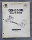 Suzuki GS-850G Shaft Drive 4Stroke Seminar 1979 Manual Specifications