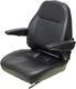 BLACK VINYL SEAT WITH ARMREST MOUNTING 6.50-13.00" X 3.25-13" - FAST SHIPPING-
