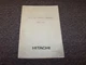 Hitachi UH14-2 UH171 Excavator Hydraulic Components Parts Catalog Manual Guide