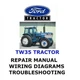 FORD TW35 TRACTOR MANUAL WORKSHOP REPAIR SERVICE ENGINE PDF