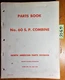 Massey Harris Ferguson MF 60 SP Self-Propelled Combine Parts Book Manual 1/58