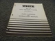 White WM518 High Pressure Washer Parts Catalog Owner Operator Maintenance Manual