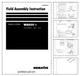 Komatsu WA600-3 Wheel Loader Field Assembly Instruction SN 50001 and UP PDF
