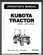 Kubota Tractor L2350 L2350DT Operators Manual 56 Pages Comb Bound Gloss Cover