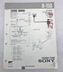 Original OEM Sony B-150 Service Manual Repair Speaker Stand 1986