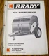 Brady MS141 Manure Spreader Operators Manual Part Catalog Koehring Farm Division