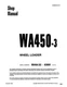 Komatsu WA450-3, WA450-3LE Wheel Loader Service Manual
