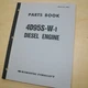 KOMATSU FD20V FD25V FD30V Forklift 4D95S-W-1 Diesel Engine Spare Parts Manual FD