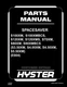 Hyster SPACESAVER S100XM,S100XMBCS,S120XM,S120XMS,S70XM Forklift Parts Manual
