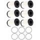 6X Fuel System Filter Set for Detroit DD13 DD15 DD16 PF46235 R61709