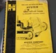 HYSTER D89B Yarder Winch Parts Shop Service Repair Manual book CAT d8 d9 tractor