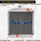 121462-44500 Aluminum 2 Row Cooling Radiator for Yanmar YM1401 YM1502 YM1510 New