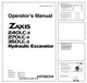 Hitachi Zaxis 240LC-3 270LC-3 350LC-3 Excavator Operators Manual PDF