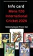 Mens T20 International Cricket  2024 single Info card - Select from list - T12D