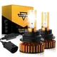 For International 4100 4200 4300 4400 8500 8600 AUXBEAM LED Headlight Bulbs 9007