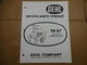 Gehl FB87 Hi Throw Hopper Blower Parts Catalog Manual 11/68